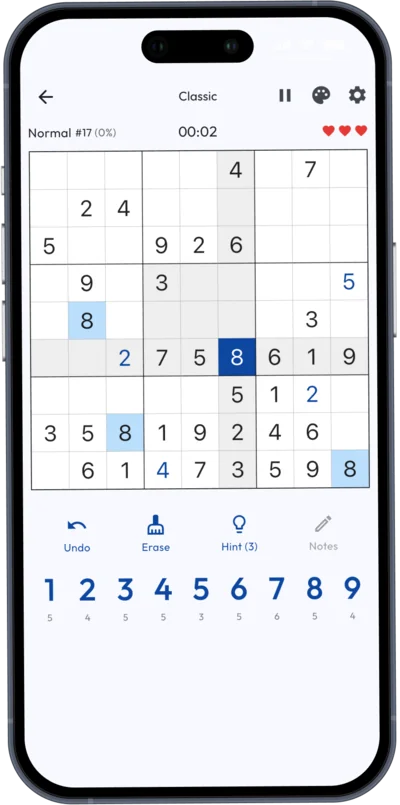 Classic Sudoku mode