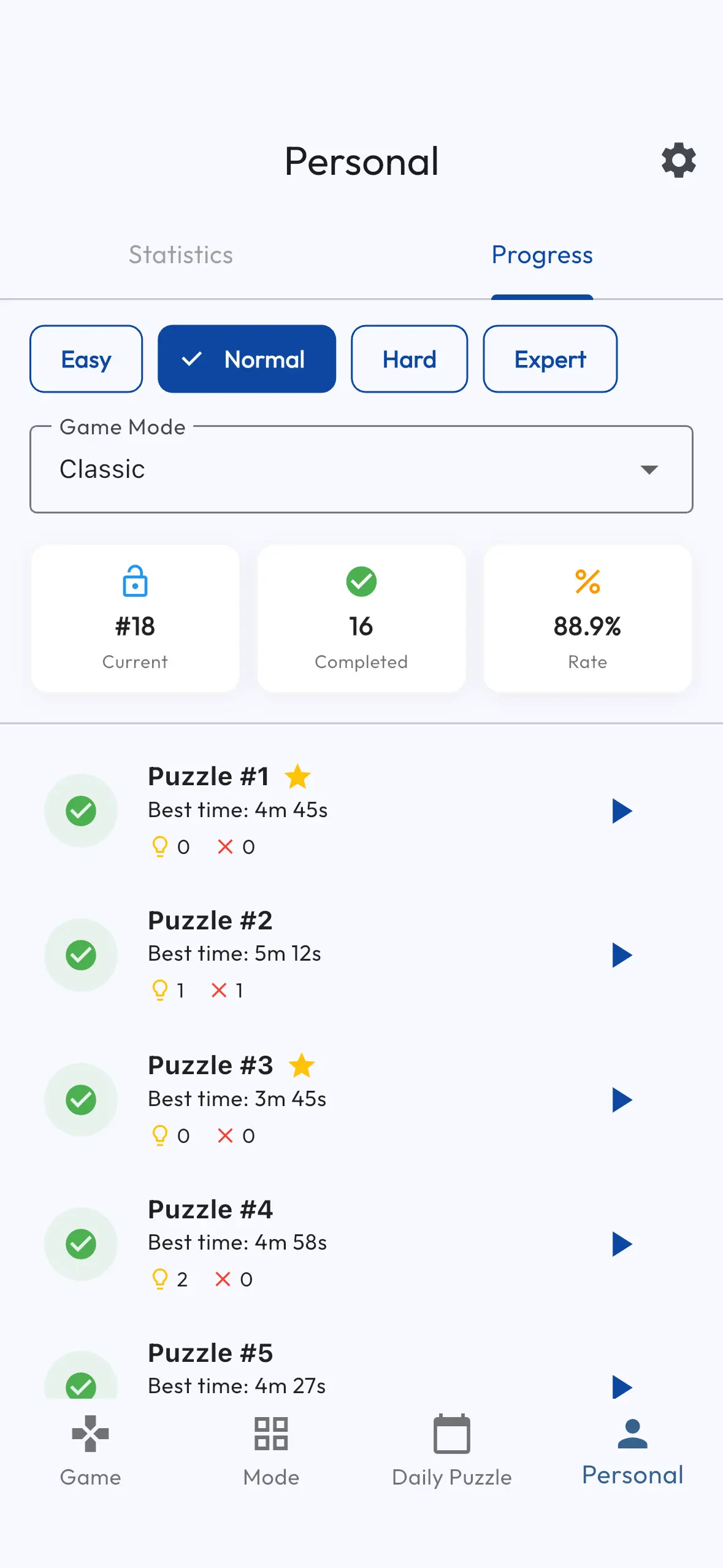 Track Your Progress and Statistics