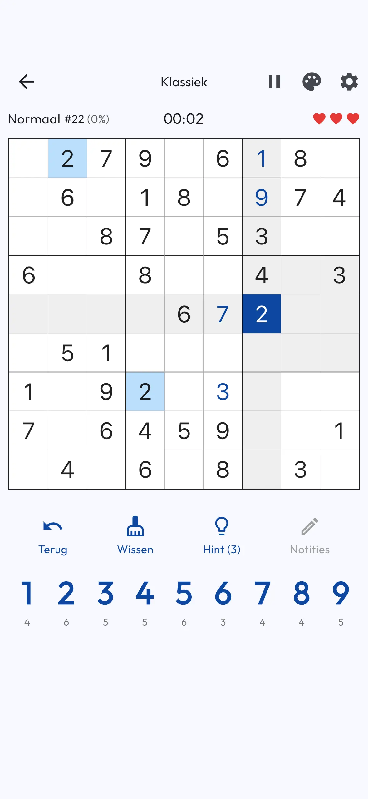 Klassieke Sudoku