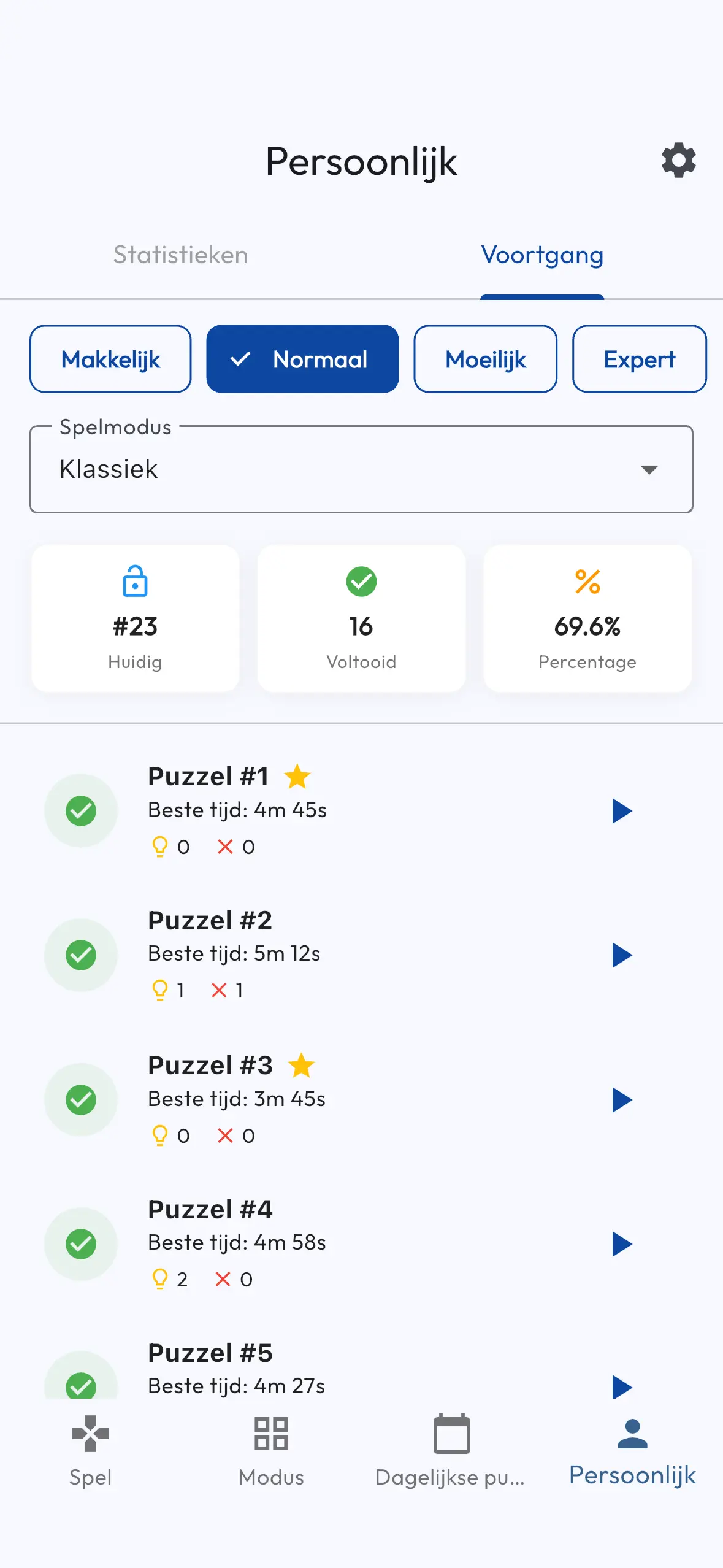 Volg Je Voortgang en Statistieken